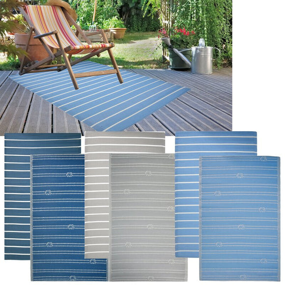 Outdoor Außen und Terrassen Teppich 120cm x 180cm in 6 Designs