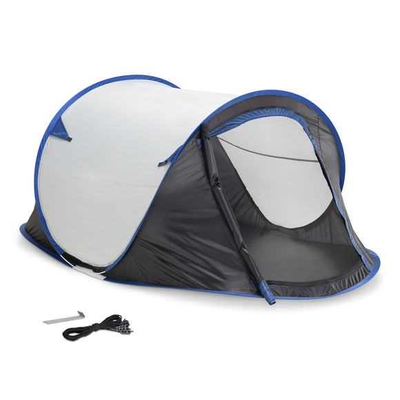 JEMIDI Pop Up Wurfzelt 2 Personen - Zelt 220x120x95cm - 2 Mann Campingzelt Trekkingzelt Strandzelt - kleines Packmaß - sehr leicht