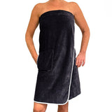 Sauna Kilt für Damen und Herren mit Klettverschluss und Tasche
