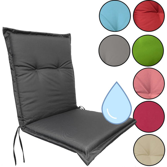 Stuhlauflage wasserabweisend  für Niedriglehner Gartenstühle in vielen Farben 100cm x 50cm x 5cm