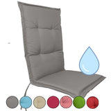 Stuhlauflage wasserabweisend für Hochlehner Gartenstühle in vielen Farben 120cm x 50cm x 5cm
