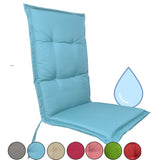 Stuhlauflage wasserabweisend für Hochlehner Gartenstühle in vielen Farben 120cm x 50cm x 5cm