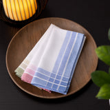 JEMIDI Taschentücher aus Baumwolle - 12x Stofftaschentücher im Set - Taschentuch aus Stoff für Damen Herren Kinder - wiederverwendbar