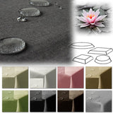 Tischdecke "Leinenlook" Lotus Effekt Leinenoptik (Weiß, Champagner, Sand, Dunkelbraun, Hellgrün)